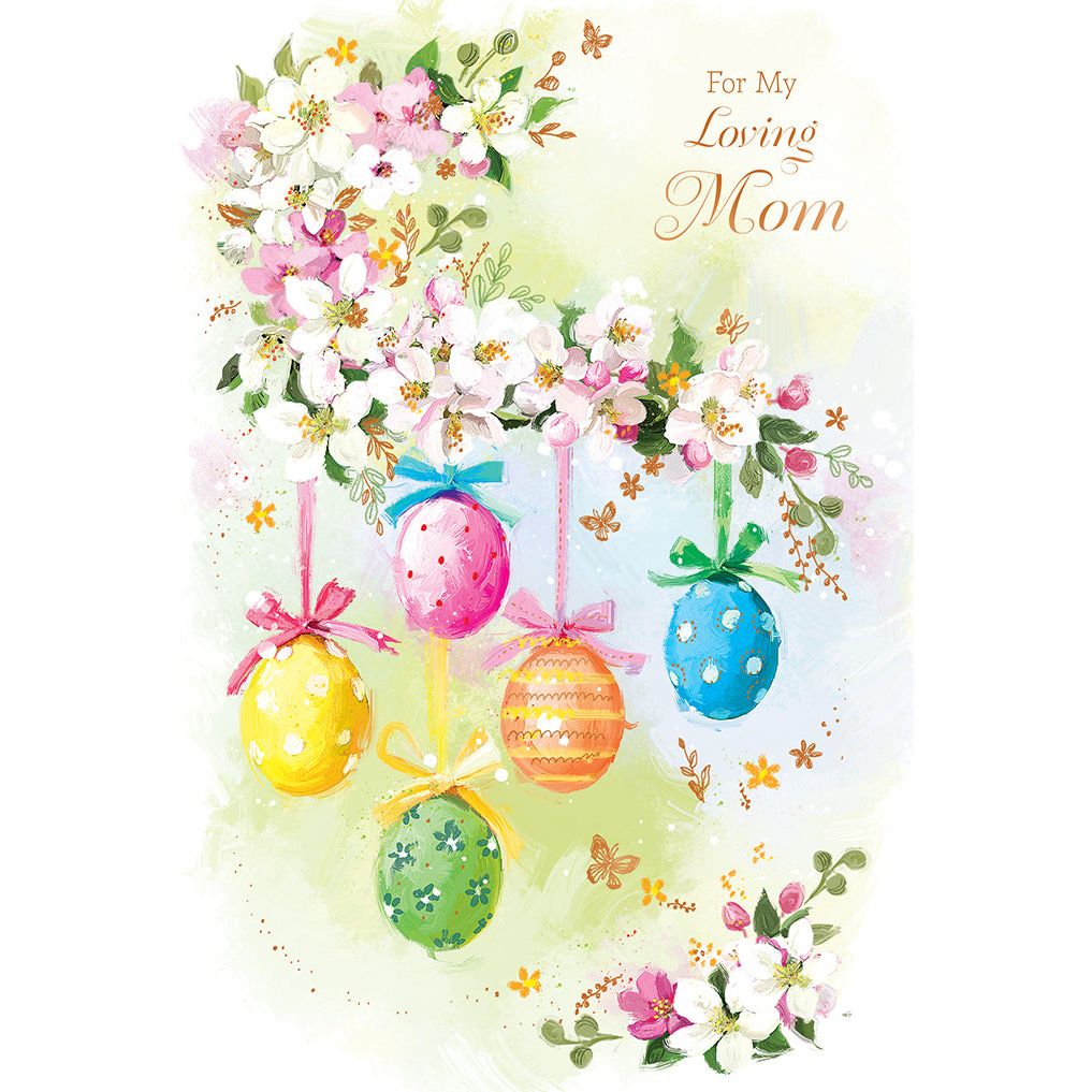 Egg Ornaments Easter Card Mother